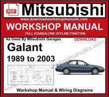 mitsubishi galant repair manual pdf